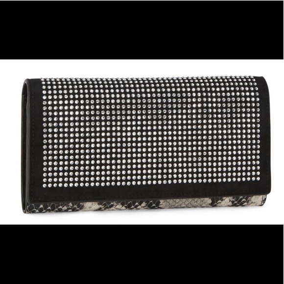 giuseppe zanotti NIB python leather&crystal wallet - Picture 1 of 6